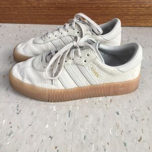Adidas Sarbarose cream leather and gum